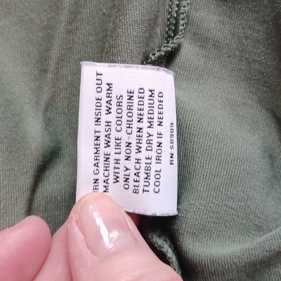 Van Winkle Olive Racerback Tank XL - Picture 7 of 7